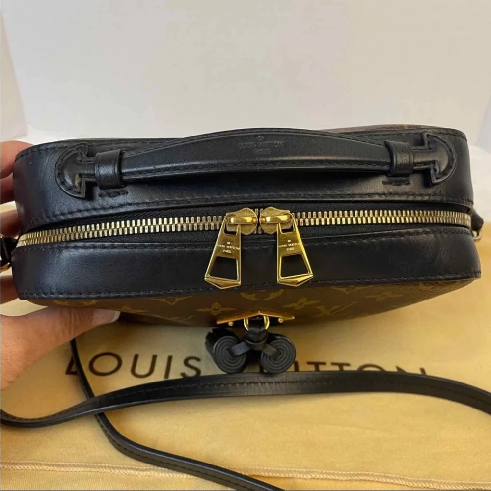 Authentic Louis Vuitton Saintonge Noir Monogram Crossbody Bag